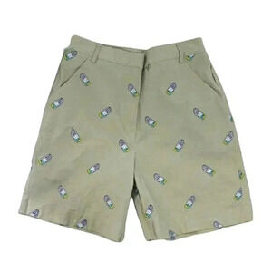 Lily Pulitzer kahki golf garden glove bermudas *last Chance Sale